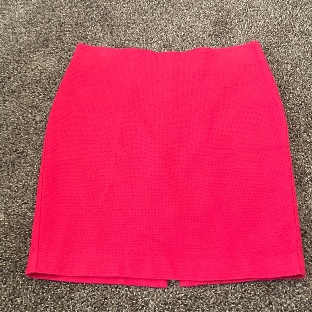 Bright pink Ann Taylor pencil skirt